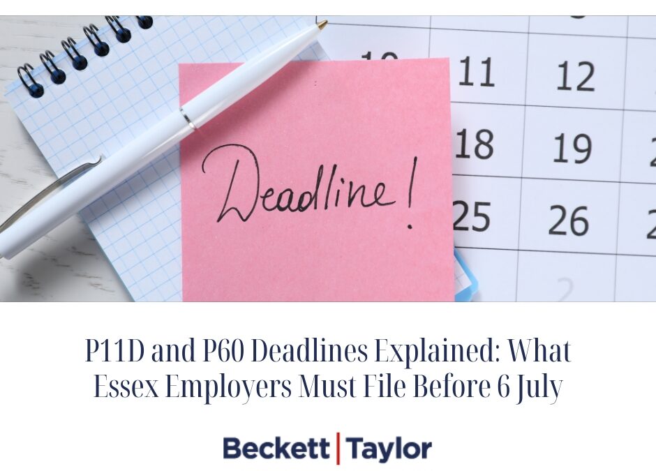 P11D and P60 Deadlines
